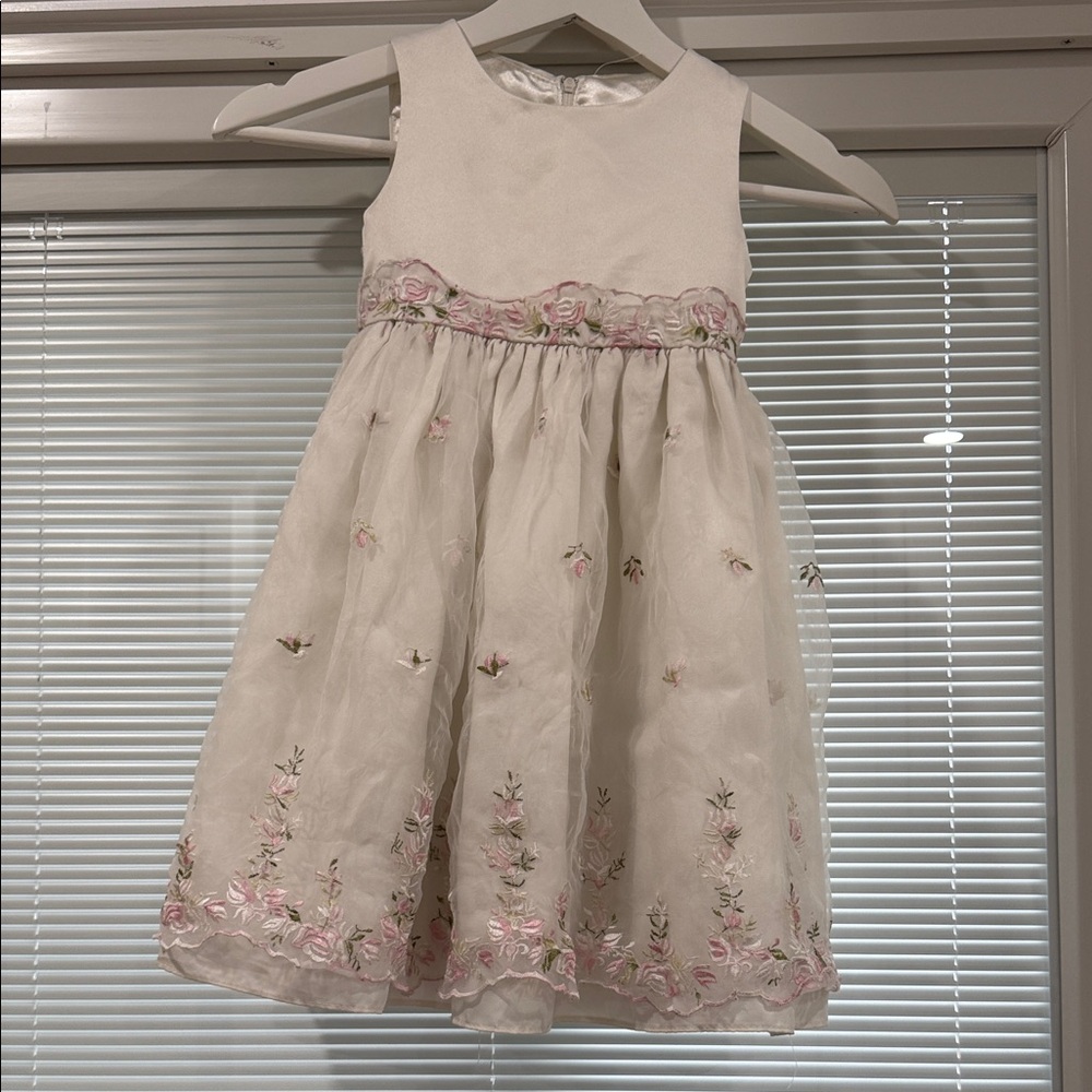 American Princess Cream and Pink Floral Dress